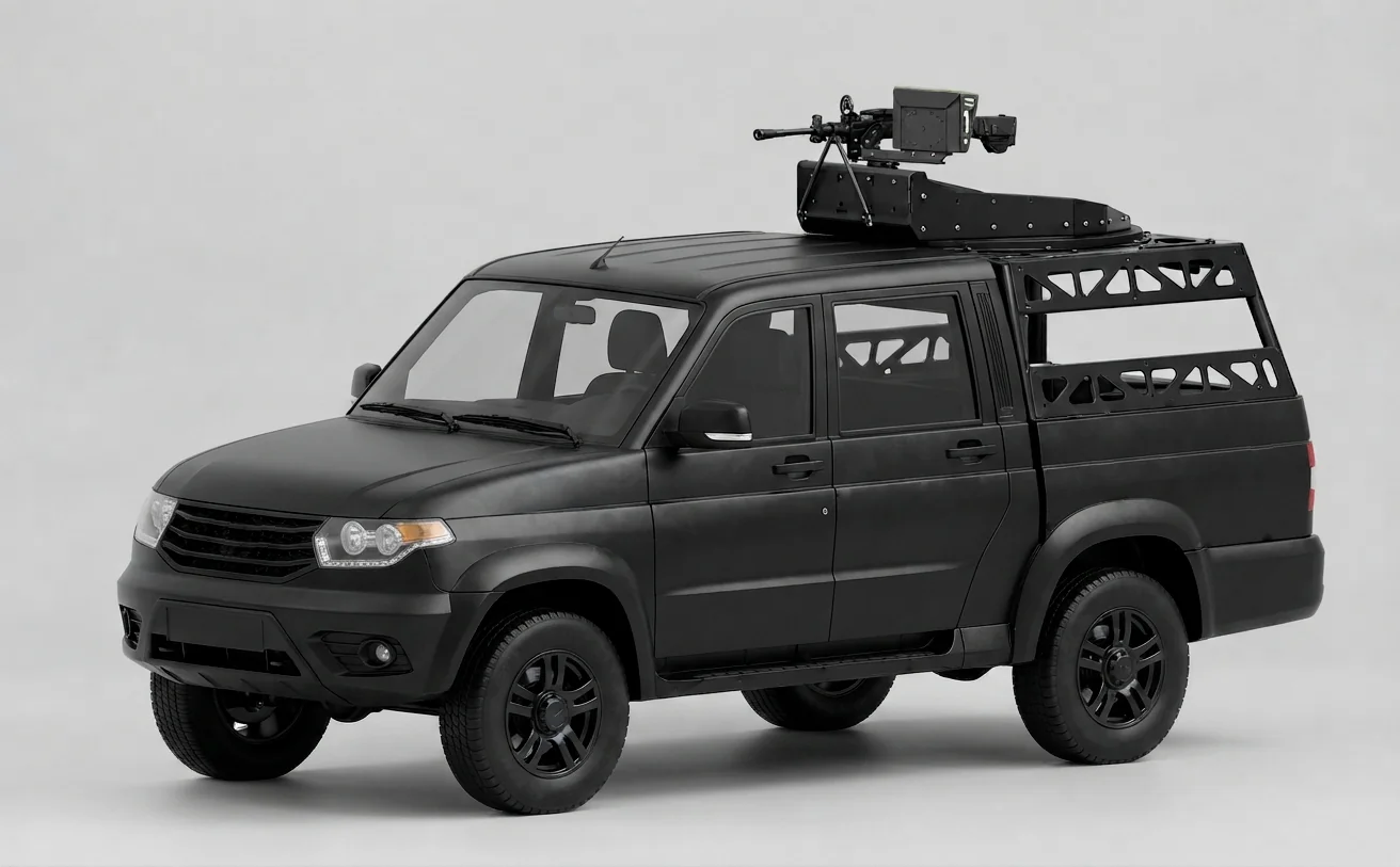 Турельная установка КОРДОН «К1-1ДП» на КУНГе