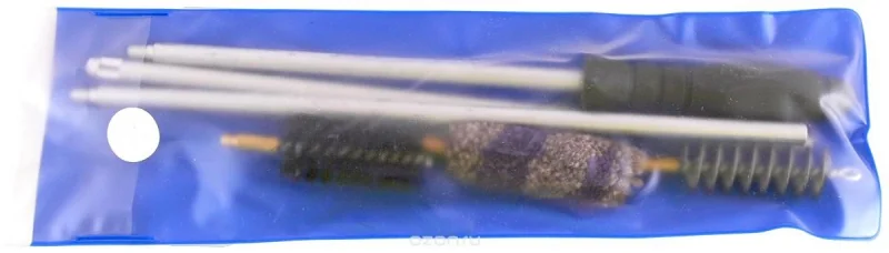 Набор для чистки Nimar прозрачный пластик, шомпол металлический калибр 16