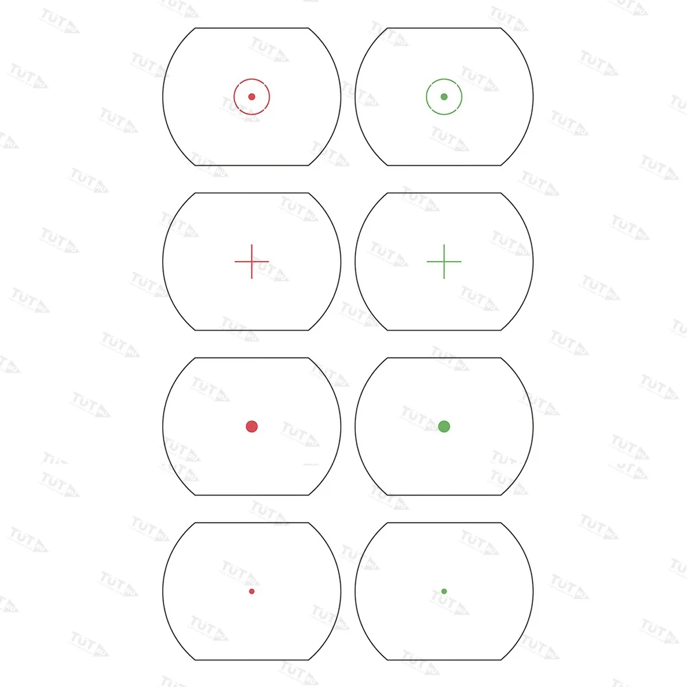 Коллиматорный прицел Veber 1x22x33 RG Weaver