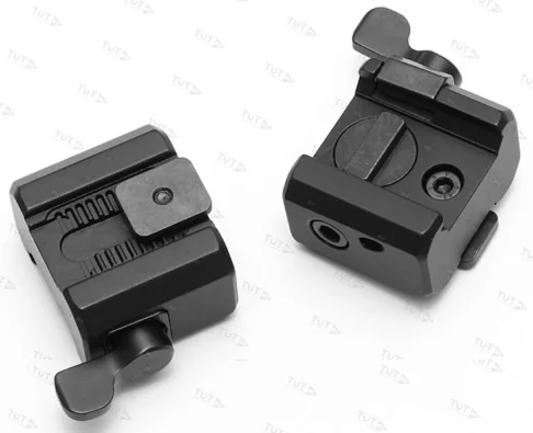 Быстросъемный кронштейн MAK на раздельных основаниях под шину Swarovski для установки на основание W