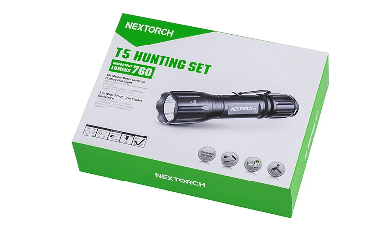 Фонарь Nextorch T5 комплект, 760 люмен