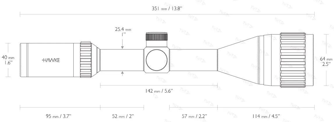 Оптический прицел Hawke Vantage 3-9x50 АО(30/30)