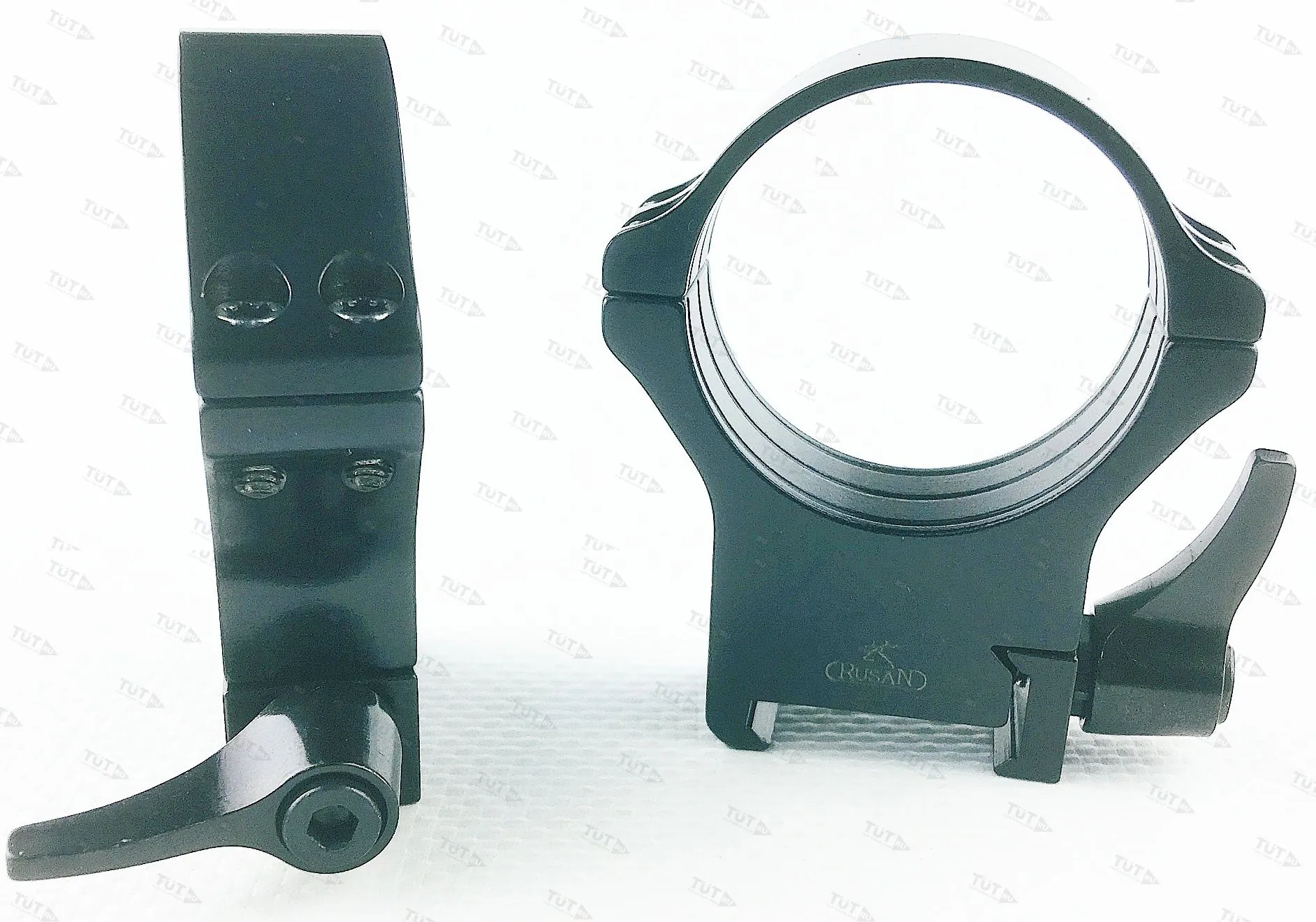 Кольца Rusan быстросъемные Weaver на 34мм H12 рычажные (050-34-12-R)