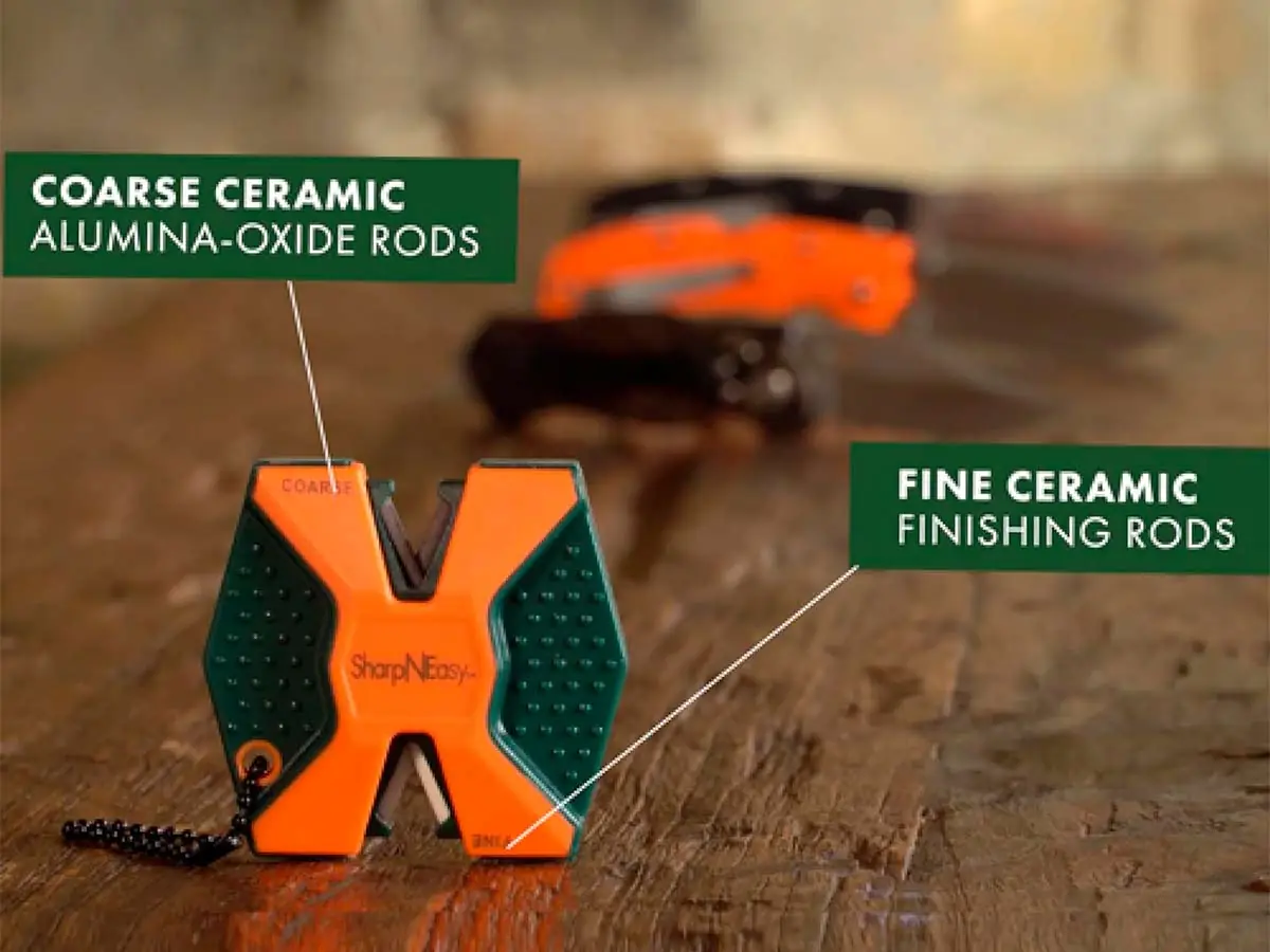 Точилка для ножей AccuSharp SharpNEasy 2-Step, оранжевый/зелёный