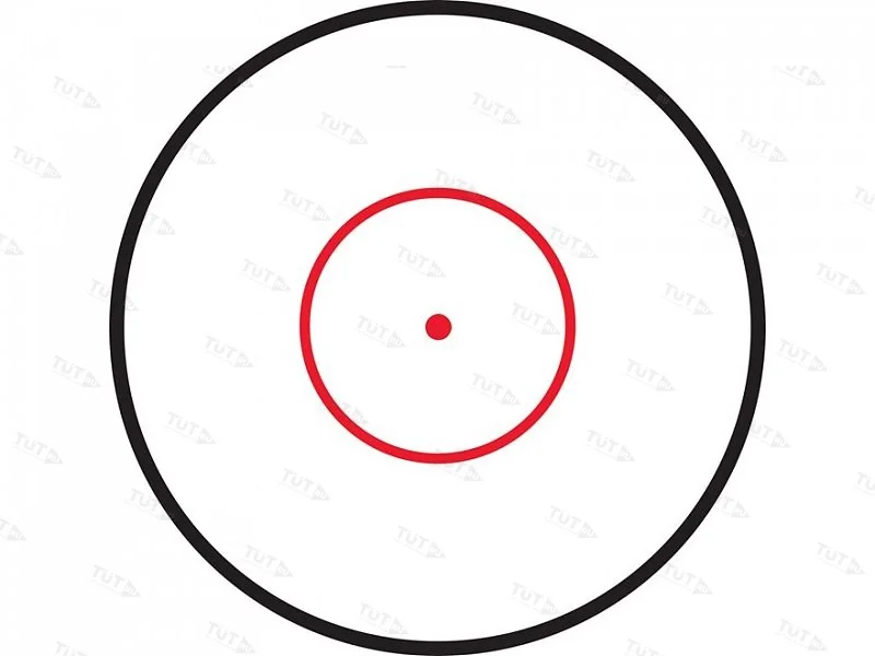 Оптический прицел Leapers Accushot Tactical 1-4.5x28, 30мм, Circle Dot, подсв., кольца на Weaver/Pic