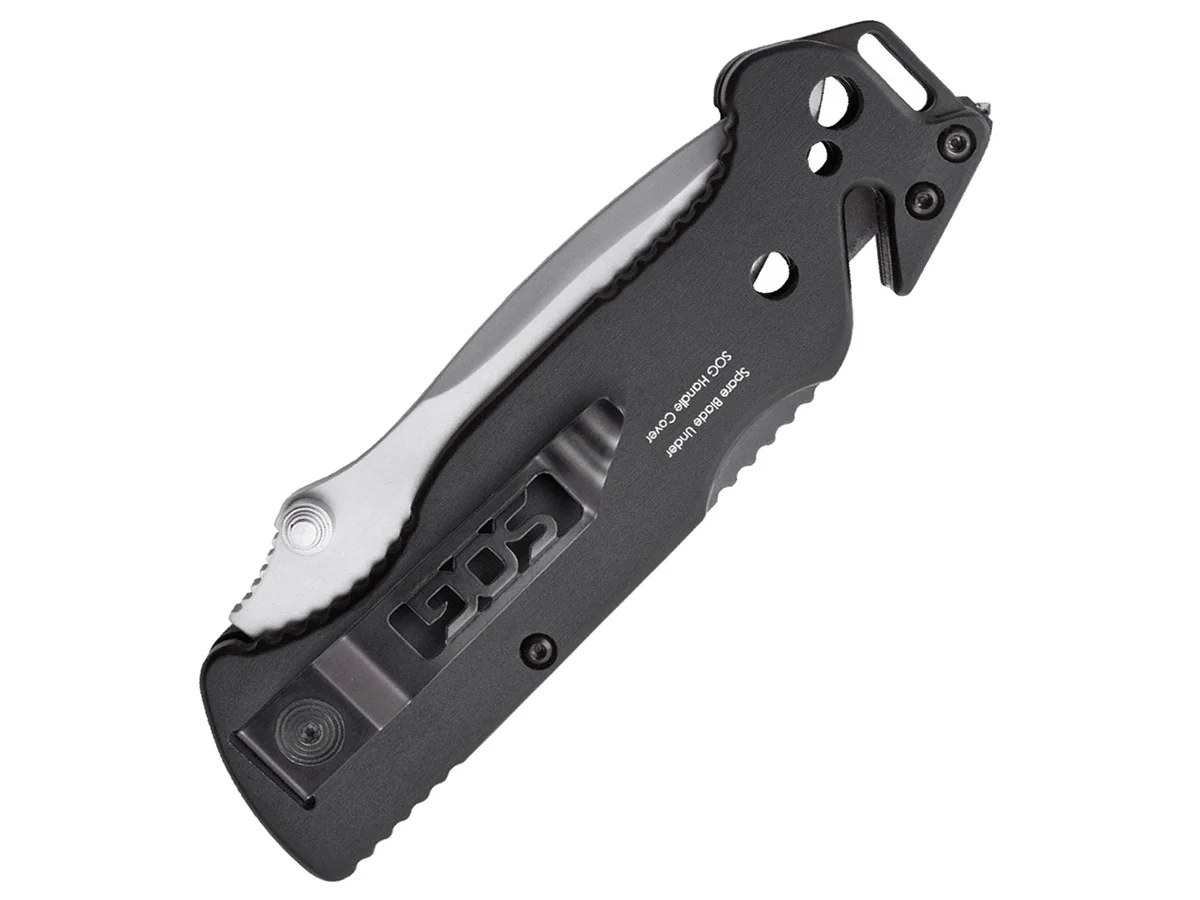 Нож складной SOG Escape Bead Blasted, 7Cr17MoV, рукоять алюминий, блистер