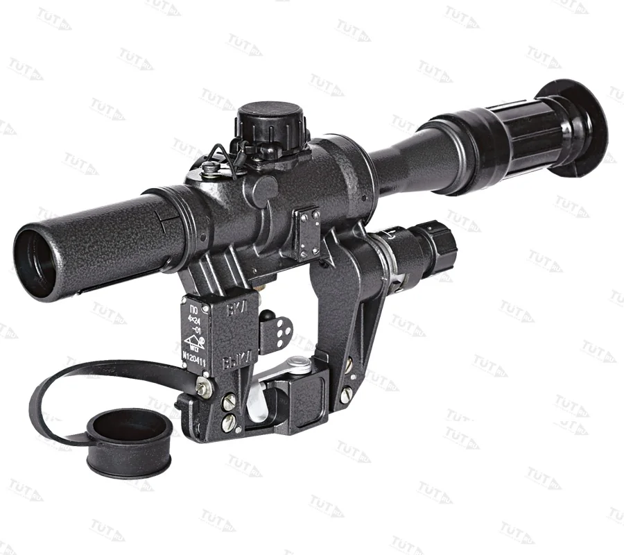 Прицел ПО 4x24 с подсветкой (установка на Тигр / сетка Полукрест / 4x24)