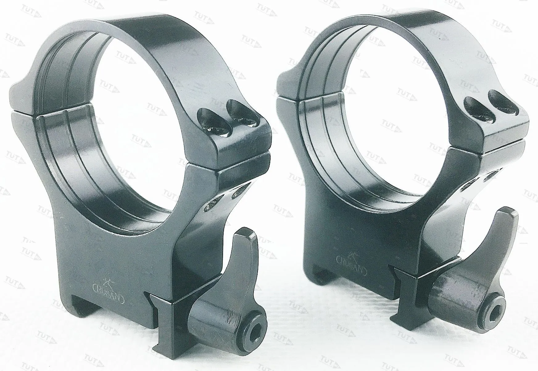 Кольца Rusan быстросъемные Weaver на 34мм H12 рычажные (050-34-12-R)