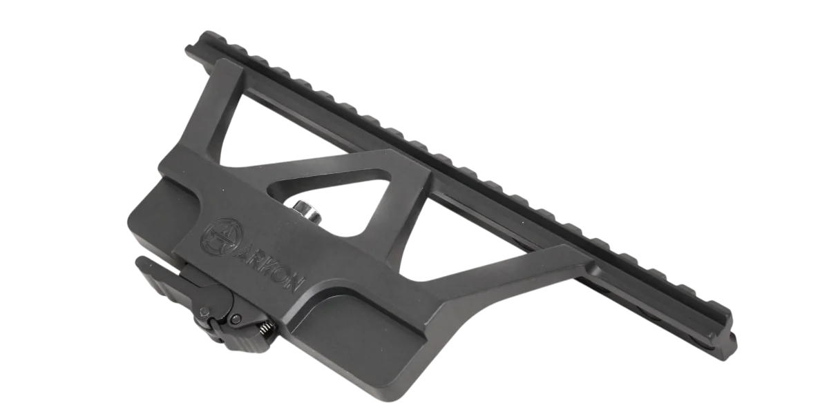 Быстросъемный боковой кронштейн ARKON с планкой weaver на Сайга/АК с выносом  / Аркон с планкой вивер на Сайга или АК