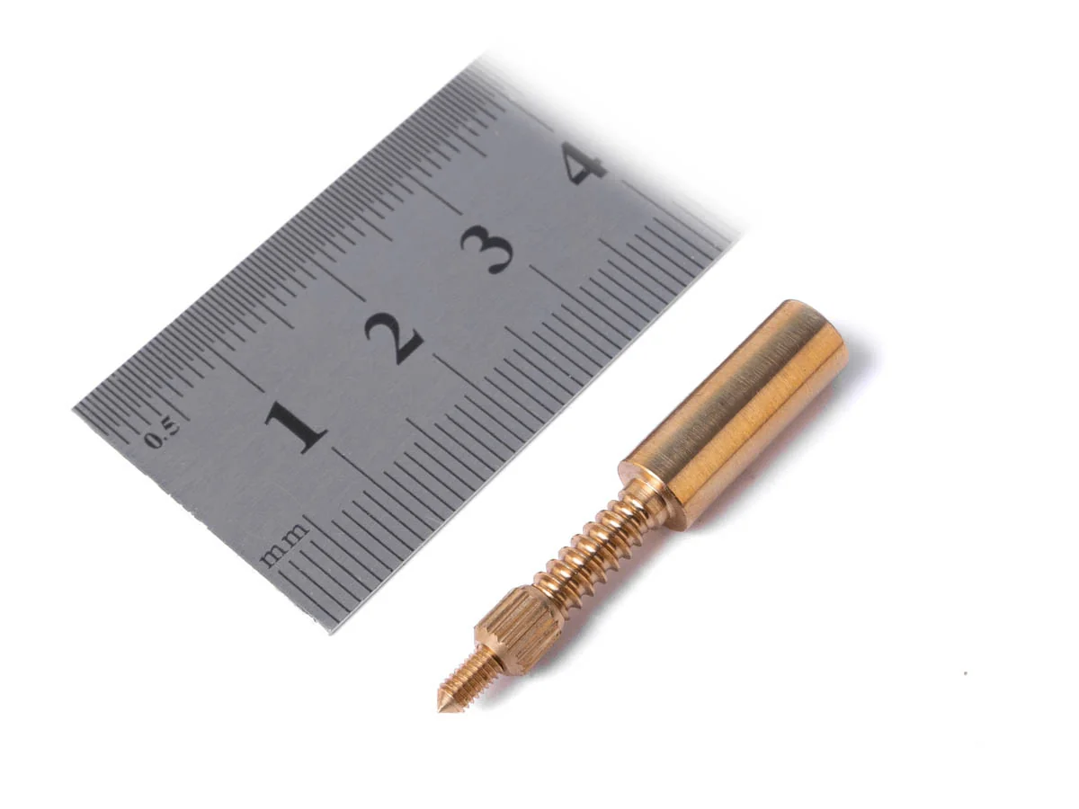 Адаптер-иголка A2S GUN № 1 (латунь, резьба "мама", дюймовая, 12/28, для Dewey 30/35C)