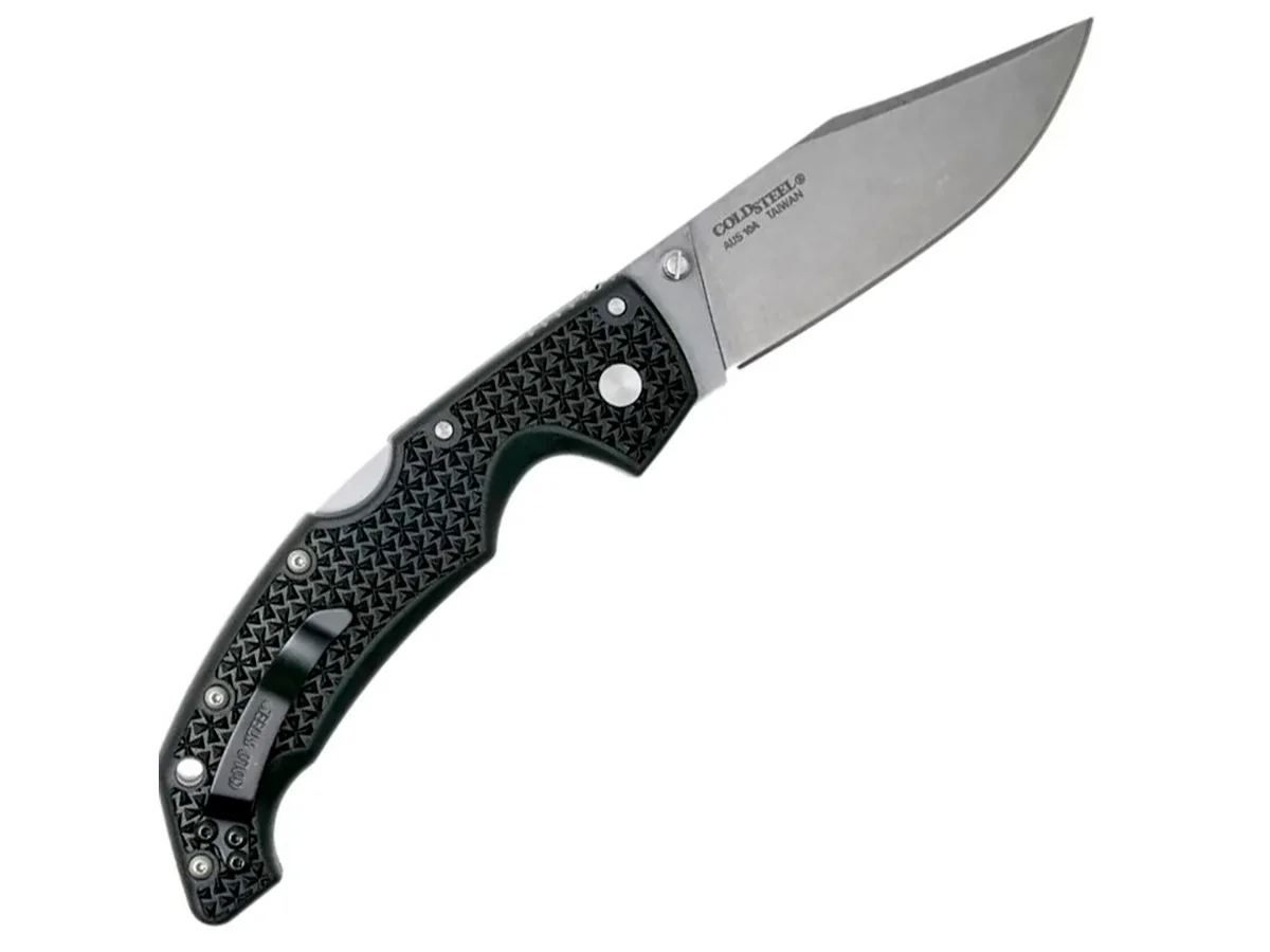 Нож складной Cold Steel Voyager Clip Large Plain AUS10A Griv-Ex
