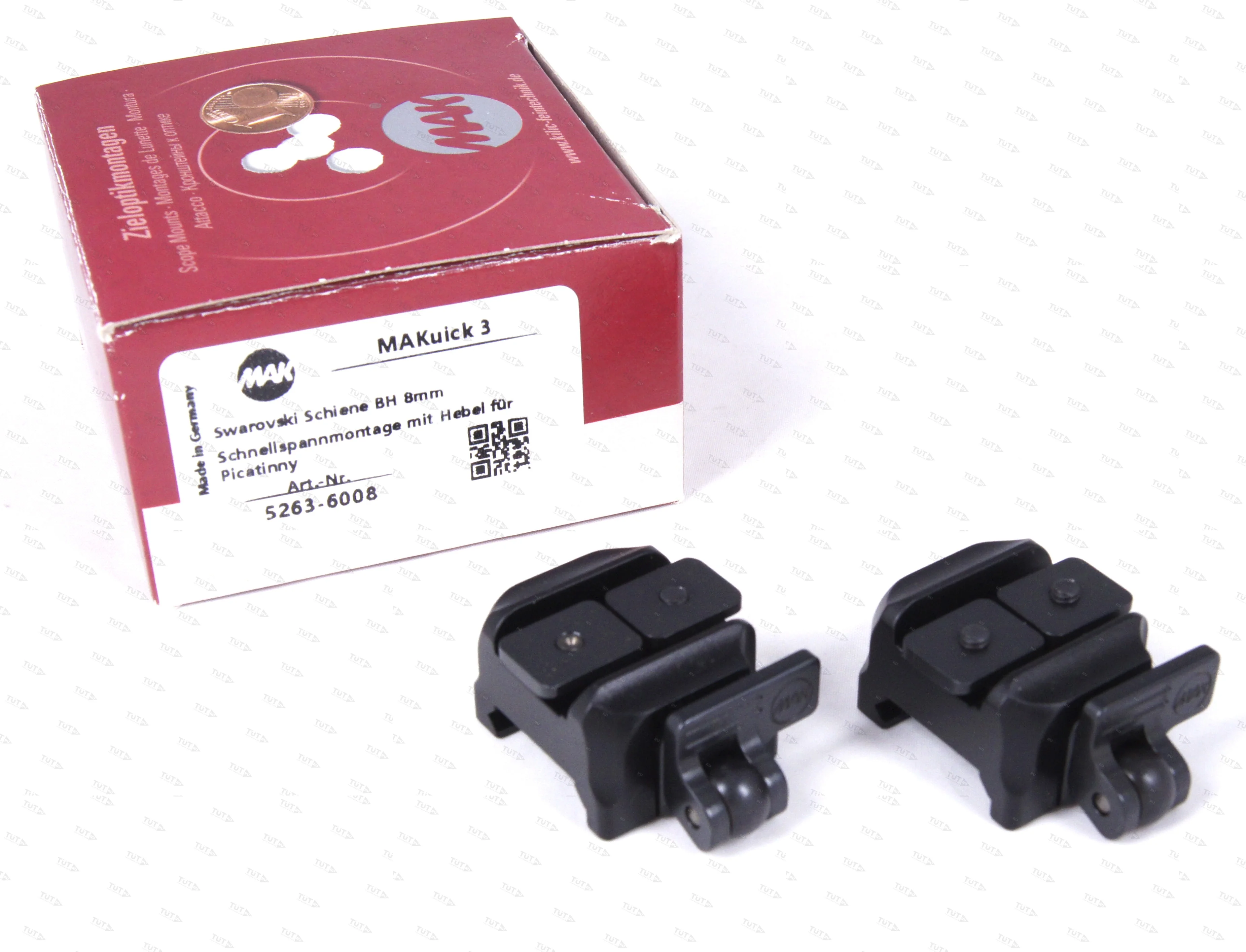 Быстросъемные стойки MAKuick V.3 на PICATINNY, SR шина, BH=8 мм (5263-6008)
