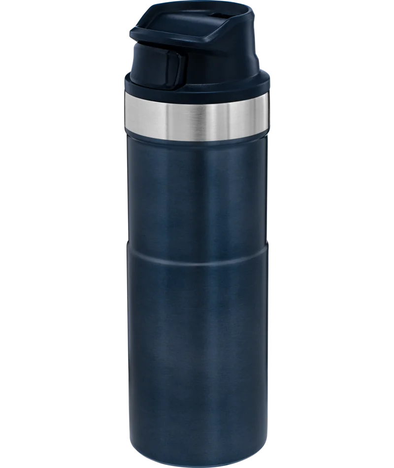 Термокружка STANLEY Classic Trigger Action 0,47L One hand 2.0 Синяя