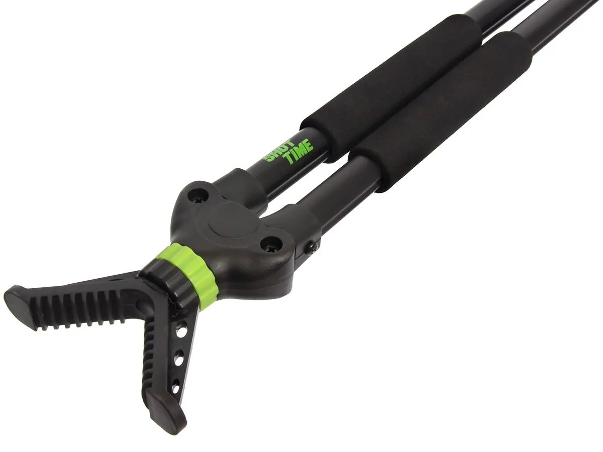 Опора ShotTime, бипод, 103-180см, V-образный упор 360, чёрная, 600г