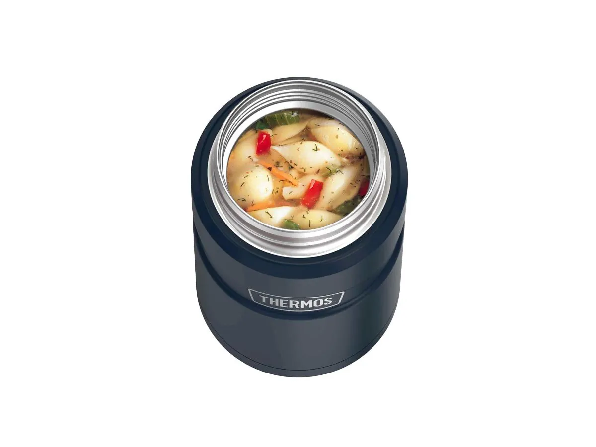 Термос для еды THERMOS KING SK-3020 MMB 0.71L, складная ложка, синий