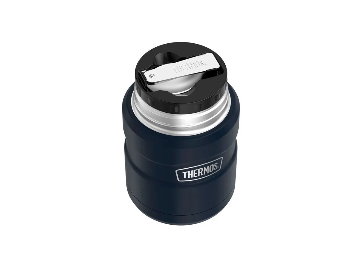 Термос для еды THERMOS KING SK-3020 MMB 0.71L, складная ложка, синий