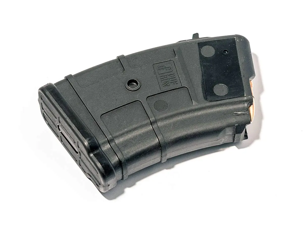 Магазин Pufgun На Впо-136/Ак/Акм/Сайга (С Сухарем), 7,62Х39, 10 Патронов, Полимер, Черный, 118Гр.