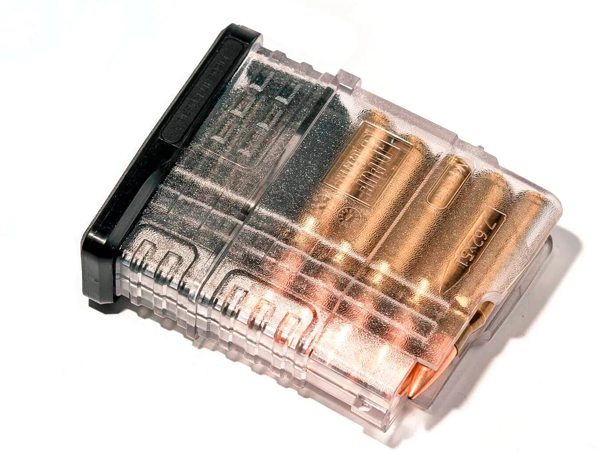 Магазин Pufgun на Вепрь-308, 7,62х51, 10 патронов, полимер, прозрачный