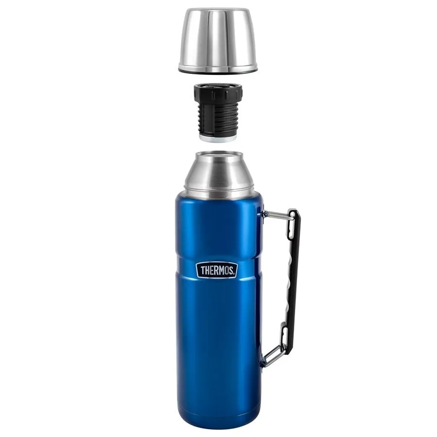 Термос для напитков THERMOS KING SK-2010 1.2L, складная ручка, синий