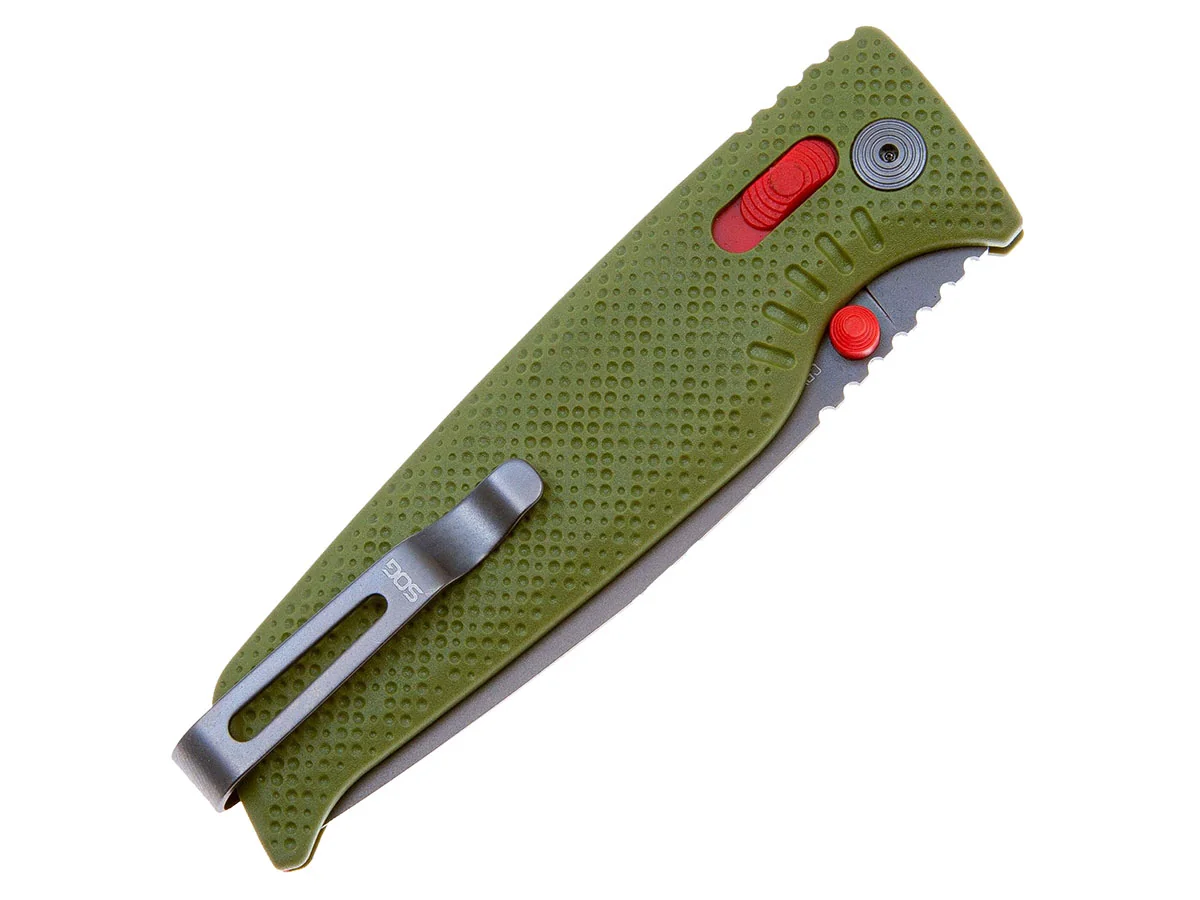 Нож складной SOG Altair XR Field Green, сталь Cryo 154CM, рукоять GRN
