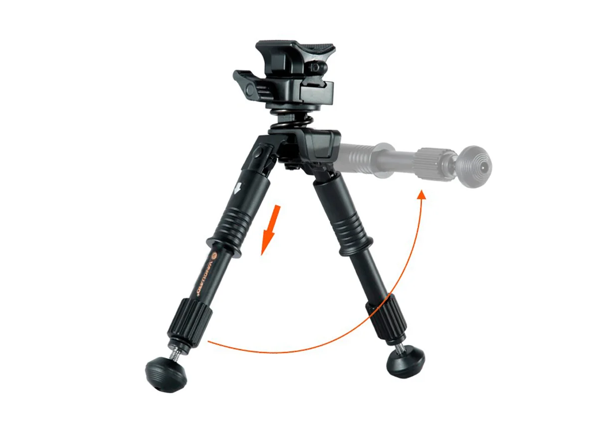 Сошки Vanguard EQUALIZER 1QS, складн.- длина 260(полн.),180(слож.), алюм., на антабку и Weaver