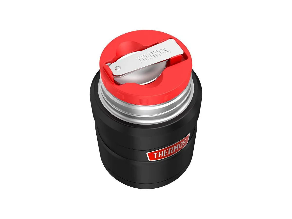 Термос для еды THERMOS KING SK-3020 RCMB 0.71L, складная ложка, чёрный