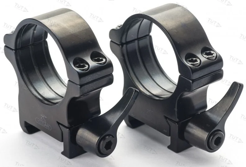 Быстросъемные кольца Rusan на Weaver 30мм, (рычаг) BH=20мм 050-30-20-R