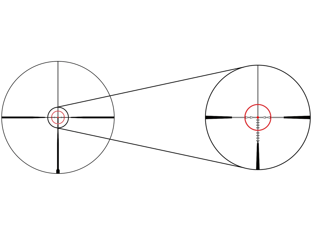 Прицел Gaut Nephrite 1-4x24, сетка 60