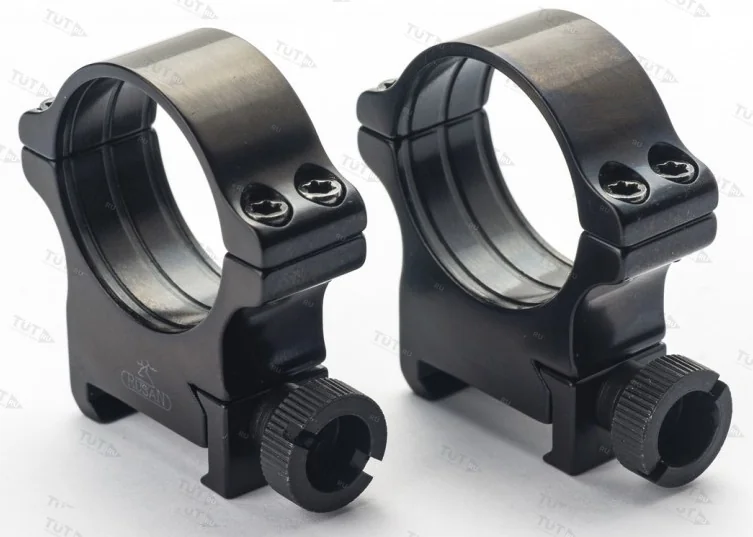 Быстросъемные кольца Rusan на Weaver 30мм, (винт) BH=8мм 050-30-8-M