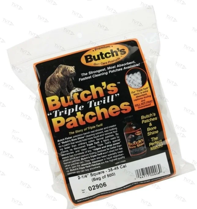 Патчи Butch's для чистки .35-45, 500шт.