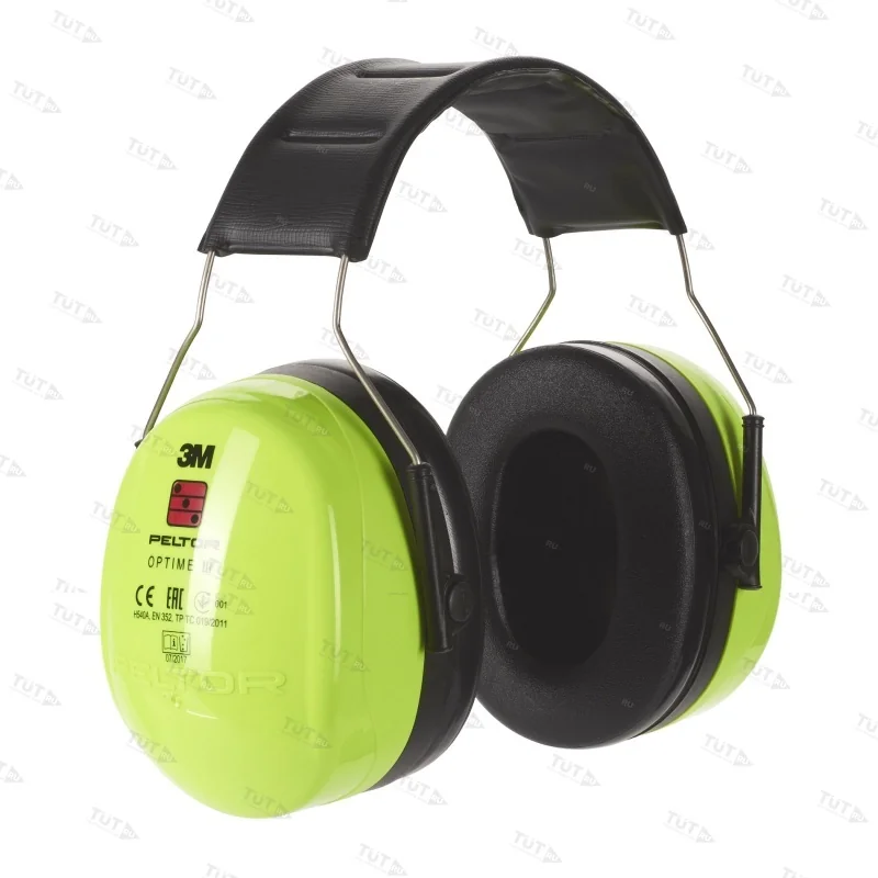 Наушники Противошумные 3М™Peltor™ Optime™ Iii Повышенной Видимости,Snr 35 Db,Нескладное Оголовье,Нео