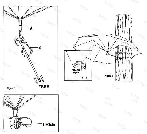 Зонт-укрытие Allen, камуфляжый