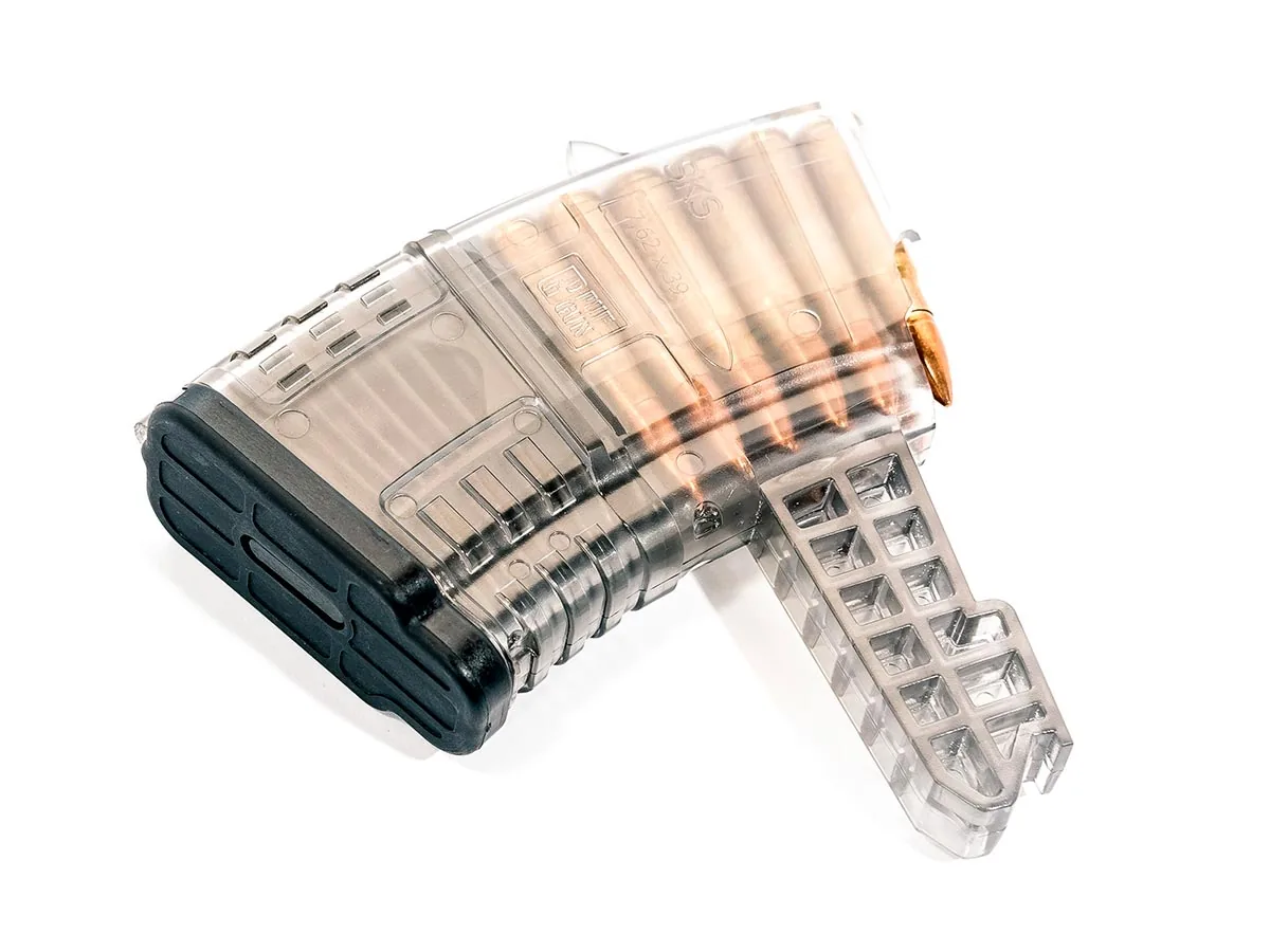 Магазин Pufgun На Скс, 7,62Х39, 10 Патронов, Полимер, Прозрачный, Возможность Укорочения, 120 Гр