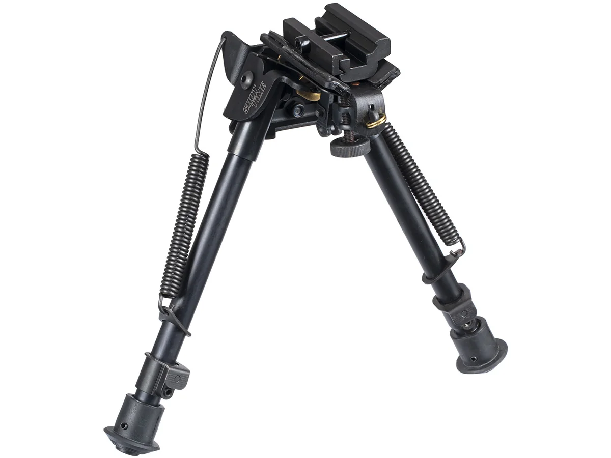 Сошки ShotTime на антабочный винт с качалкой 5 позиций H=20-28см