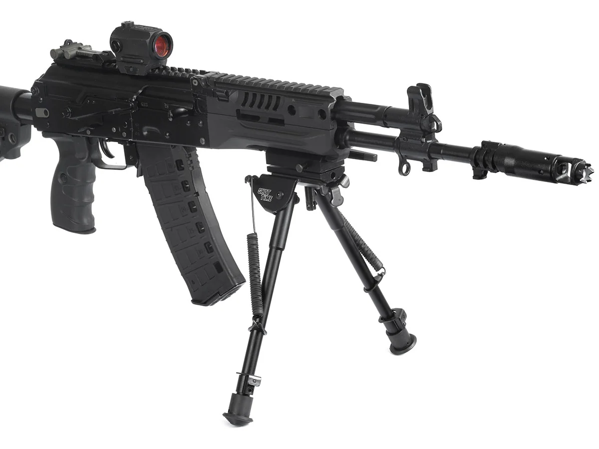 Сошки ShotTime на Weaver быстросъёмные поворотные H=23,5-36,5см