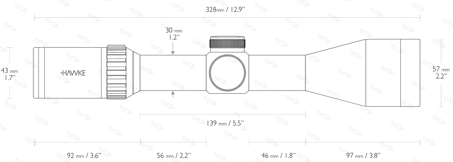 Оптический прицел Hawke Vantage WA 30 2,5-10x50 IR L4a