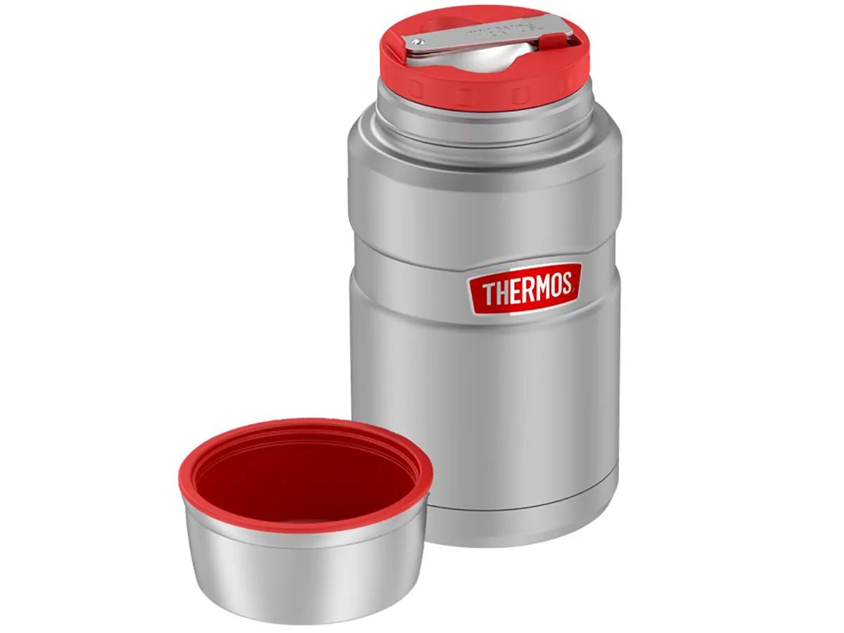 Термос для еды THERMOS KING SK-3020 RCMS 0.71L, складная ложка, сталь