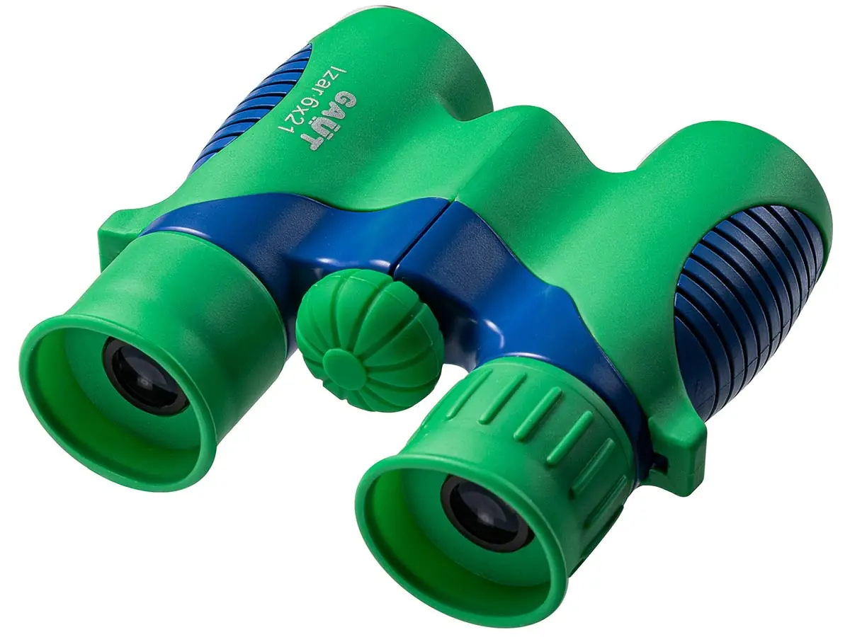 Бинокль Gaut Izar 6X21, Roof-Призмы Bk7, Цвет - Зеленый/Голубой, 200Г