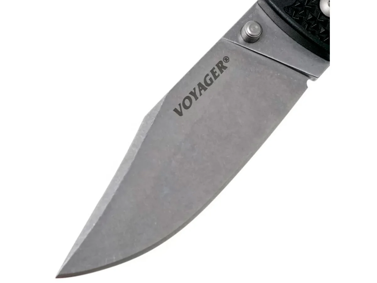 Нож складной Cold Steel Voyager Clip Large Plain AUS10A Griv-Ex