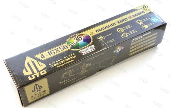 Оптический прицел Leapers Accushot Premium 4-16x56, 30мм, AO, MilDot, подсв., кольца на Weaver/Picat
