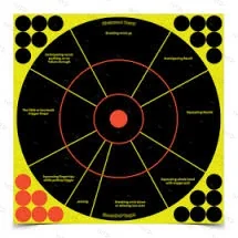 Мишень бумажная Birchwood Casey Handgun Trainer осыпающаяся, восьмидольная