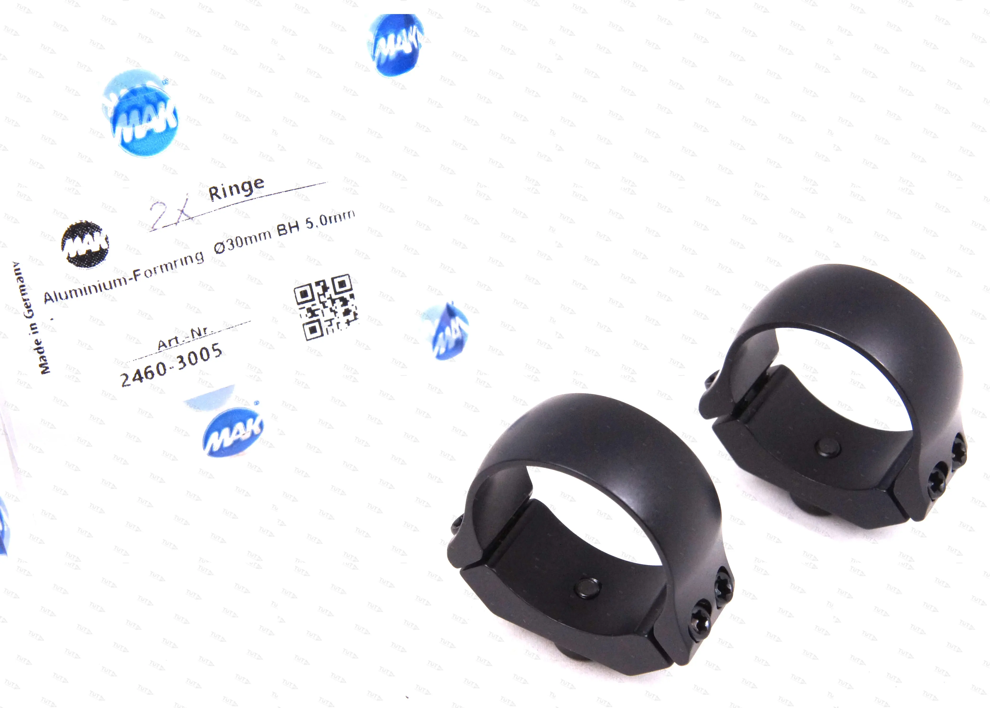 Кольца для быстросъемных кронштейнов MAK на едином основании и FLEX, 30 мм, высота 5 мм (2460-3005)