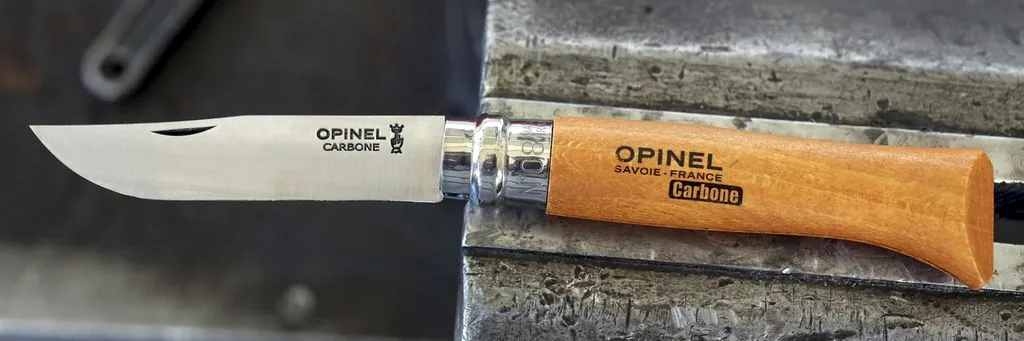 Нож складной Opinel Tradition 08, углеродистая сталь, бук