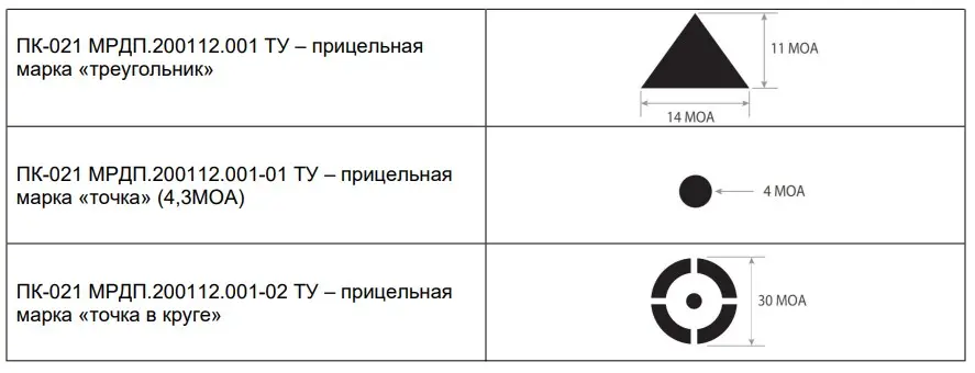 варианты исполнения