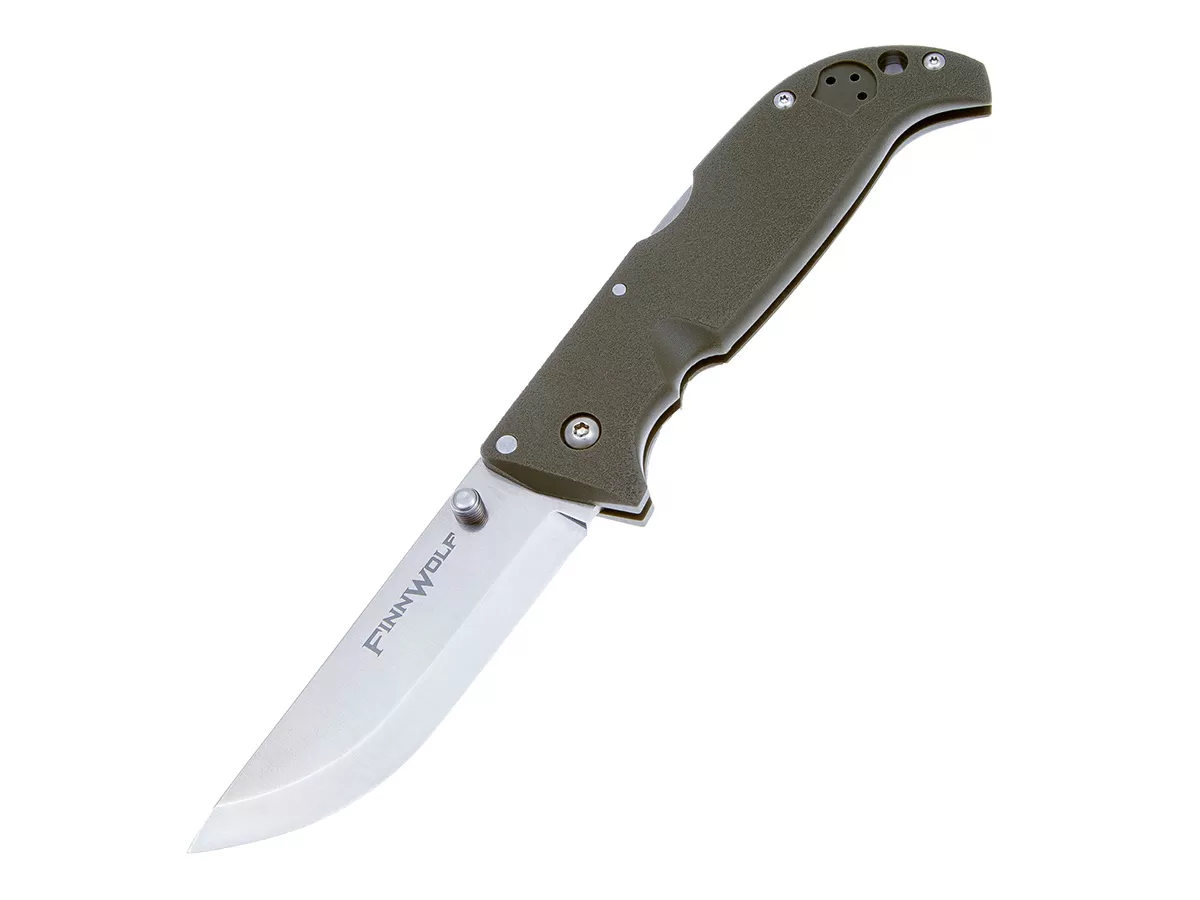 Нож складной Cold Steel Finn Wolf OD Green, сталь AUS8A, Griv-Ex