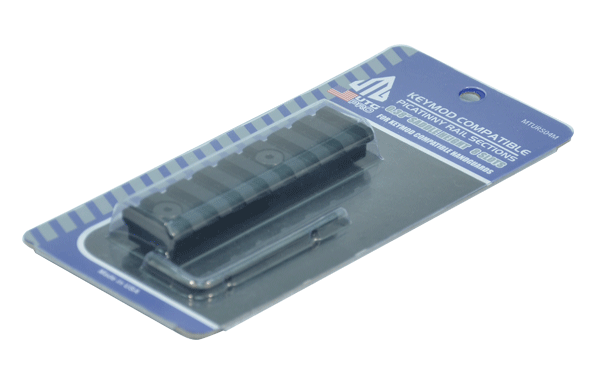 Кронштейн UTG Picatinny на KeyMod, 8 слотов, длина 80мм, высота 9,5мм. 2 болта, алюминий, черный, 30