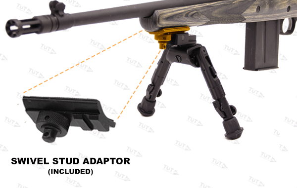 Сошки UTG 360° на Weaver/Pic., вращающ.наклон.база, 20,6-30,4 см, 5 углов опор,переходник с антабки,