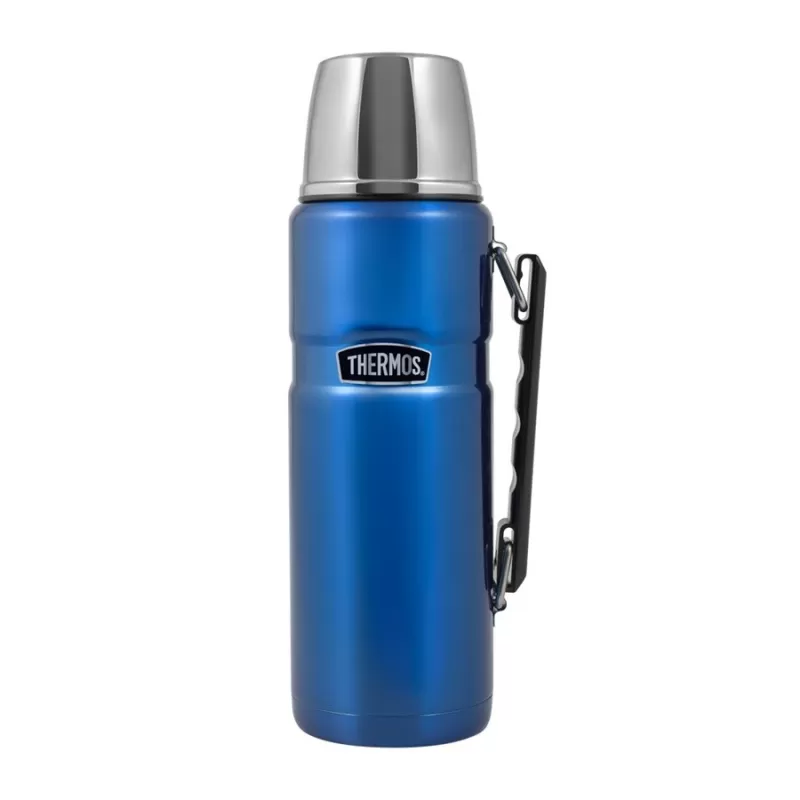 Термос для напитков THERMOS KING SK-2010 1.2L, складная ручка, синий