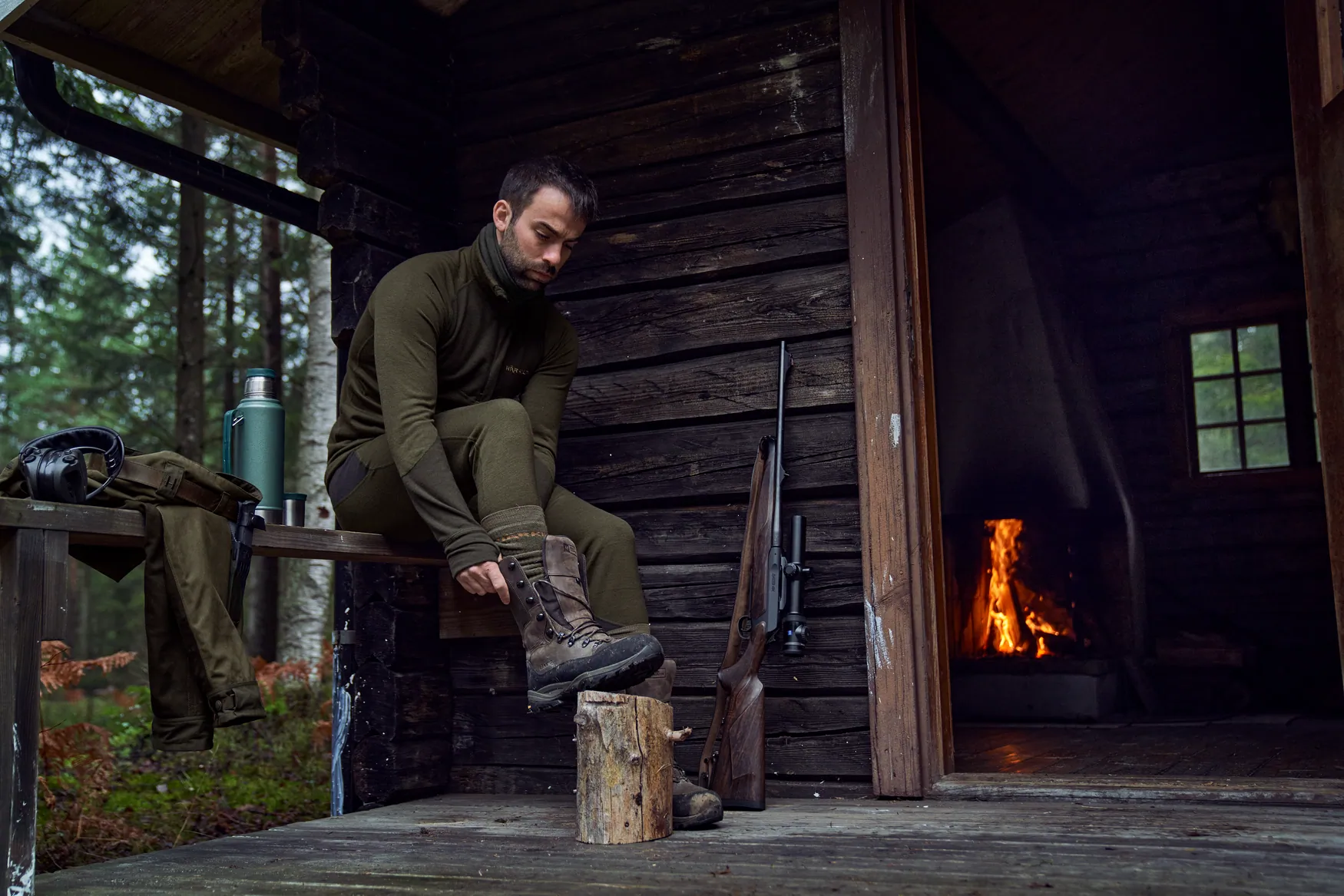 Термокофта HARKILA Base Warm Zip Neck