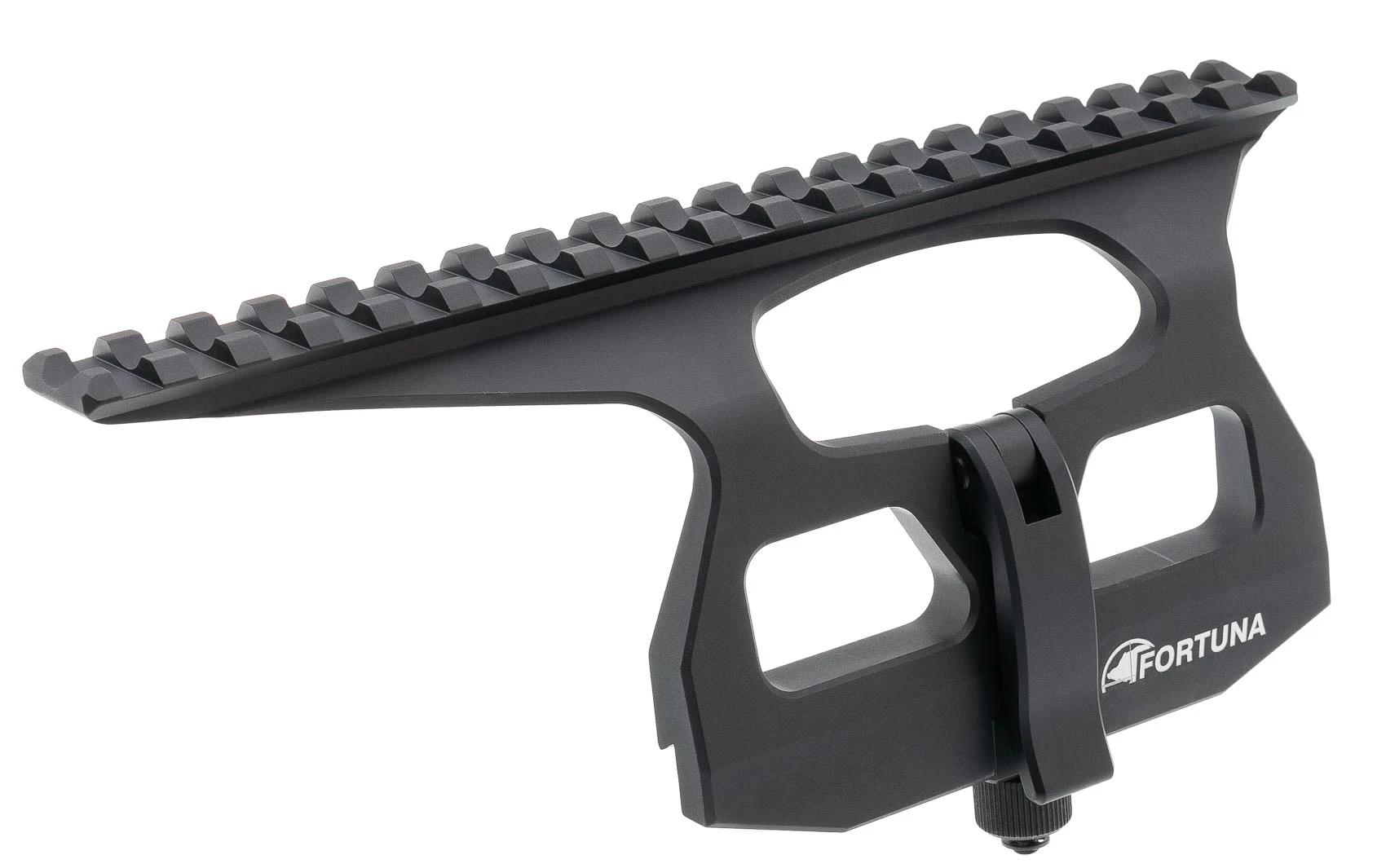 Б/с боковой кронштейн (Фортуна) Fortuna на Тигр/СВД/АК, база Picatinny, 19 слотов